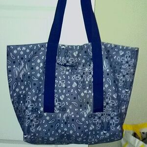 (Victoria Secert) medium button up bandana style purse.